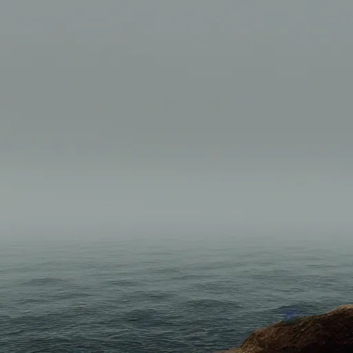 Prompt: foggy, endless sea, photorealistic, cinematic, reverence