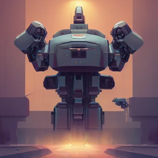 Prompt: combat mecha by beeple, fernando botero