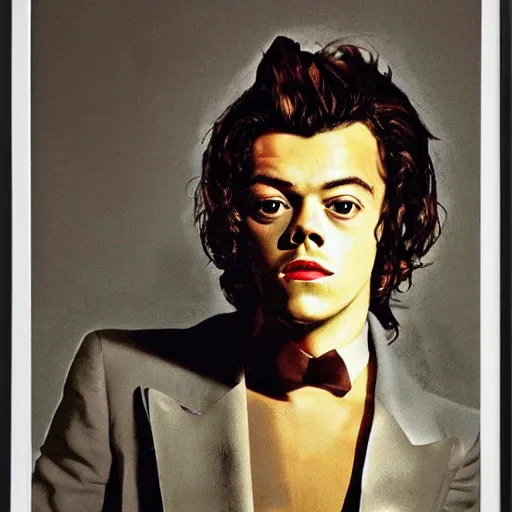 Prompt: portrait of harry styles by salvador dali