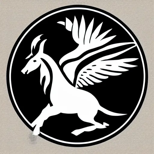 Image similar to a elegant simple logo containing a winged pegasus. the logo belongs to a large billion dollar hedge fund. from 9 9 designs