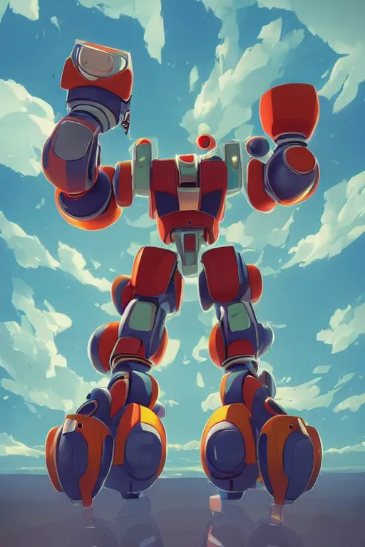 Image similar to metabots medabots medarotto medarot robot minimalist comics, behance hd by jesper ejsing, by rhads, makoto shinkai and lois van baarle, ilya kuvshinov, rossdraws global illumination ray tracing hdr radiating a glowing aura