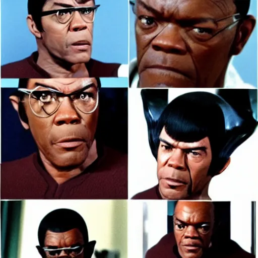Prompt: Samuel L Jackson as Spock