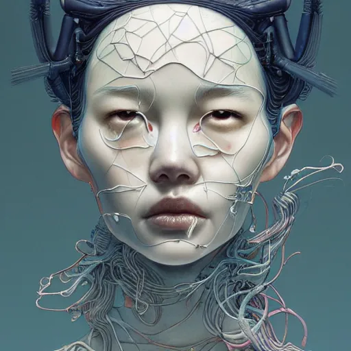 Image similar to citizen portrait soft light painted by james jean and tooth woo and sana takeda, inspired by ghost in the shell anime, smooth face feature, intricate oil painting, high detail illustration, sharp high detail, manga and anime 1 9 9 9