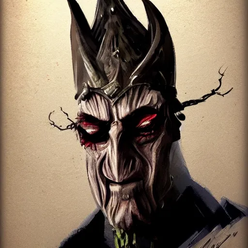 Image similar to film villain character concept painting