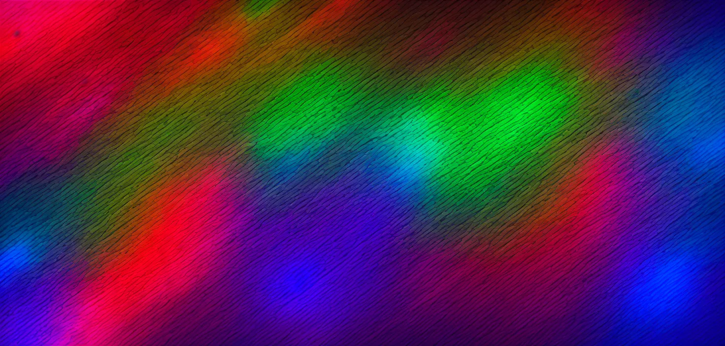 Image similar to deep colors, rainbow, vivid, brilliant, colored, bright, polychromatic, glowing neon, geometric, dark, mist Art of Illusion, Artrift, finalRender, Flickr, IMAX, Polycount, r/Art, shadow depth, Sketchfab, Sketchlab, Substance Designer, VRay, depth of field, subtractive lighting, naive art