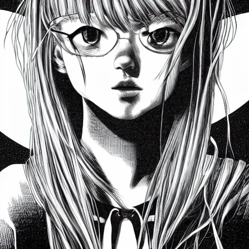 Image similar to asuka langley by Dan Hillier, Junji Ito, hd 8k