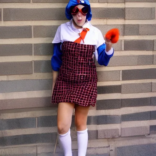 Image similar to photography cute chick dressed as an inmate