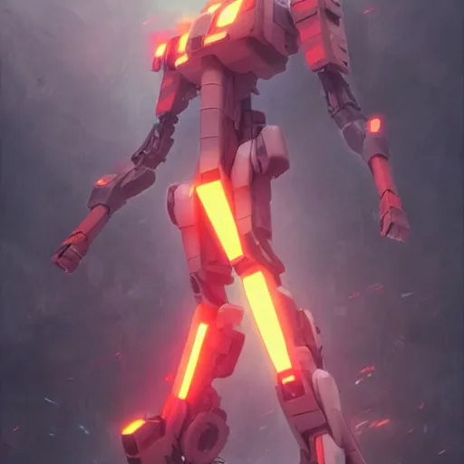 Image similar to Neon Genesis Mech,Greg rutkowski, Trending artstation, cinematográfica, digital Art