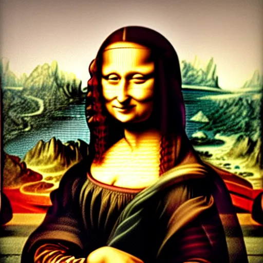 Prompt: the Mona Lisa by banksy