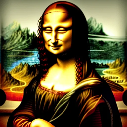 Image similar to expand mona lisa da vinci, by da vanci