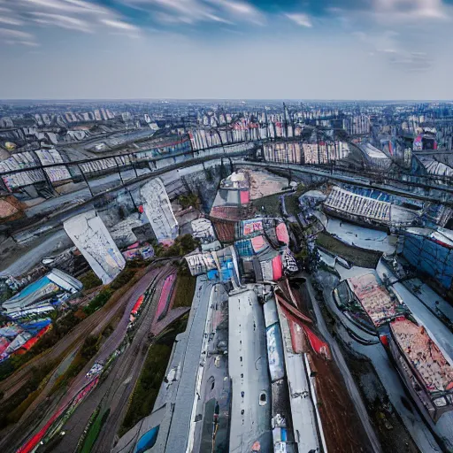 Prompt: cyberpunk, rostov, russia, detailed, wide angle, lake