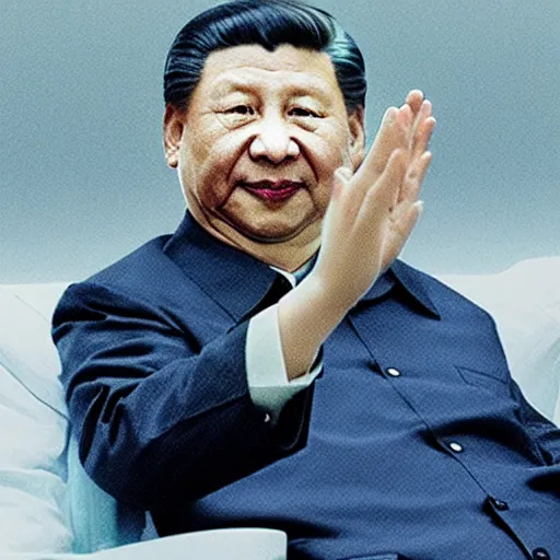 Prompt: xi jinping in a scanner darkly, award winning epic cinematic still, hdr