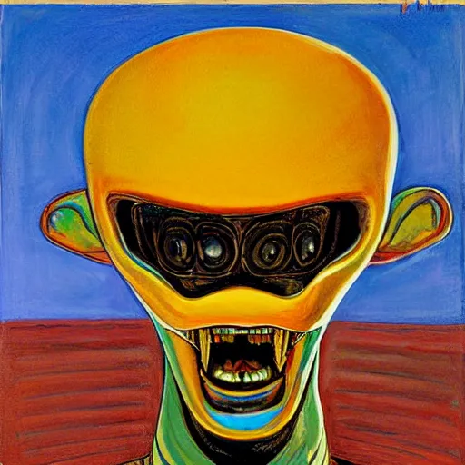 Image similar to alien by wayne thiebaud