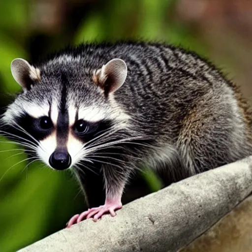 Image similar to a rat raccoon hybrid