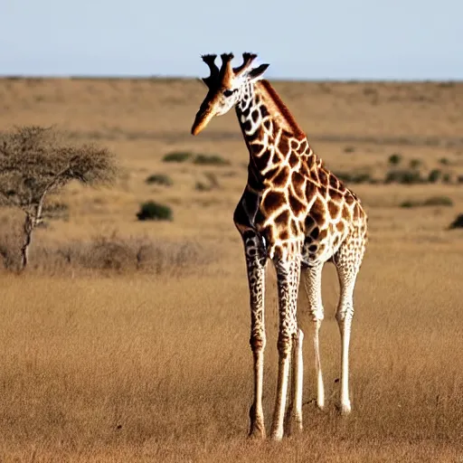 Prompt: Giraffe eating the universe