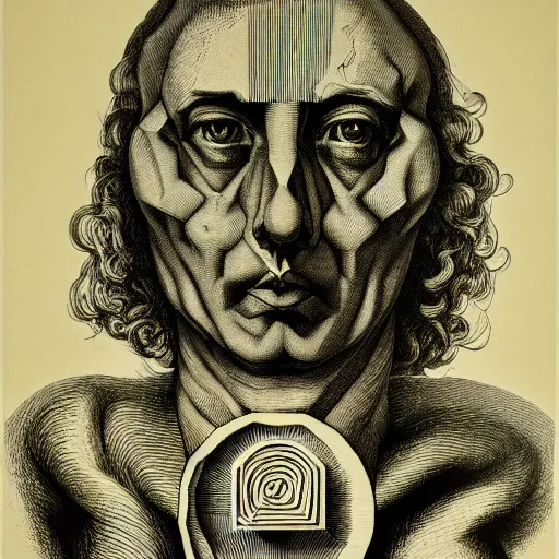Image similar to lithography on paper secret token conceptual figurative post - morden monumental dynamic portrait by goya and escher and hogarth, illusion surreal art, highly conceptual figurative art, intricate detailed illustration, controversial poster art, polish poster art, geometrical drawings, no blur