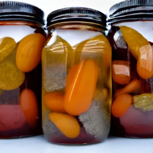 Prompt: pickled rocks.