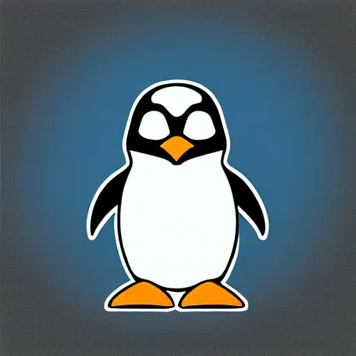 Image similar to Anthropomorphic cybertronic penguin