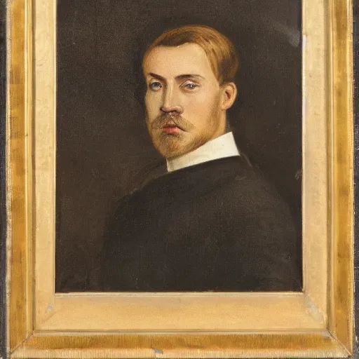 Image similar to front on portrait of an attractive danish man