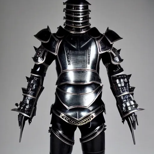 Image similar to black metallic duit of armour