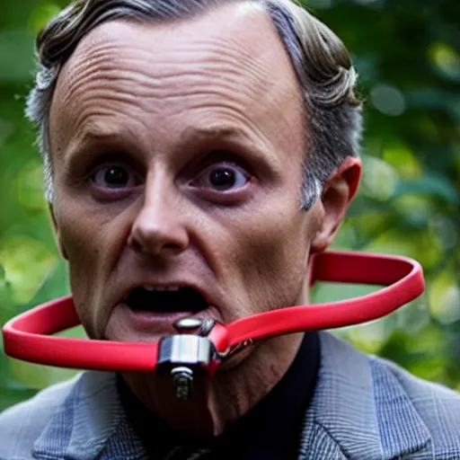 Image similar to Hannibal lector hosts a new children’s tv show!