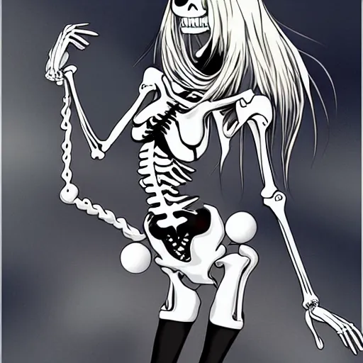 Image similar to Anime Skeleton Women