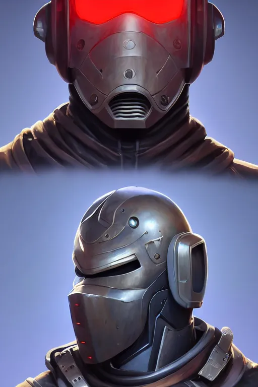 Image similar to epic mask helmet robot ninja portrait stylized as fornite style game design fanart by concept artist gervasio canda, behance hd by jesper ejsing, by rhads, makoto shinkai and lois van baarle, ilya kuvshinov, rossdraws global illumination radiating a glowing aura global illumination ray tracing hdr render in unreal engine 5