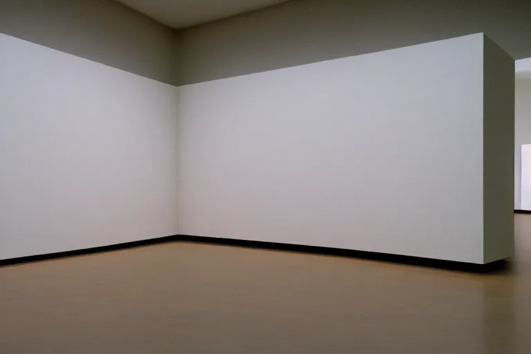 Prompt: minimalist James Turrell exhibition painting