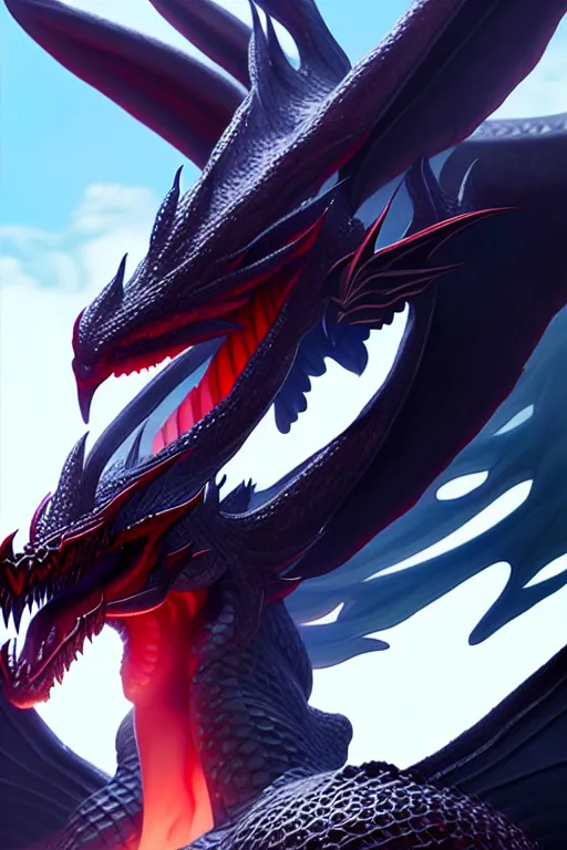 Image similar to highly detailed vfx portrait of bahamut by ilya kuvshinov, rossdraws, artgerm, sola digital arts, anti aliasing, raytracing : :