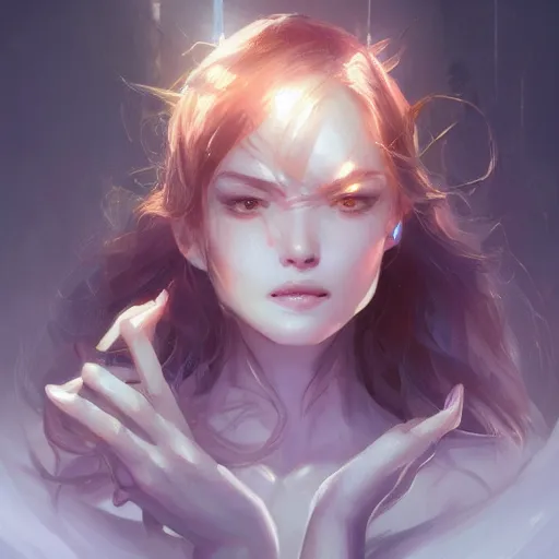 Image similar to crystal ring by Stanley Artgerm Lau, WLOP, Rossdraws, James Jean, Andrei Riabovitchev, Marc Simonetti, Yoshitaka Amano, ArtStation, CGSociety,