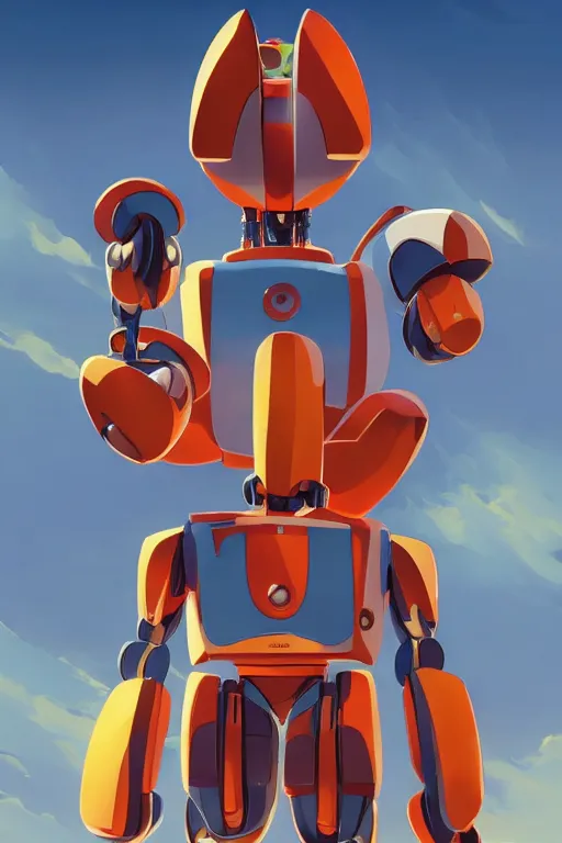 Image similar to metabots medabots medarotto medarot robot minimalist comics, behance hd by jesper ejsing, by rhads, makoto shinkai and lois van baarle, ilya kuvshinov, rossdraws global illumination ray tracing hdr radiating a glowing aura