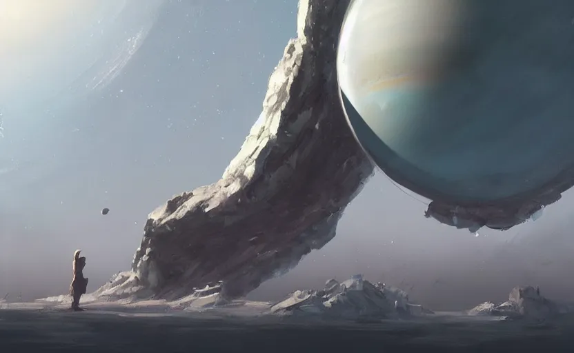 Prompt: a painting of uranus trending on artstation in the style of greg rutkowski