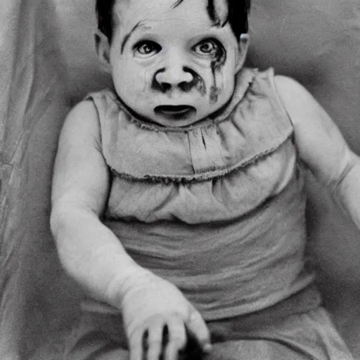 Image similar to demon baby, stephen king, it