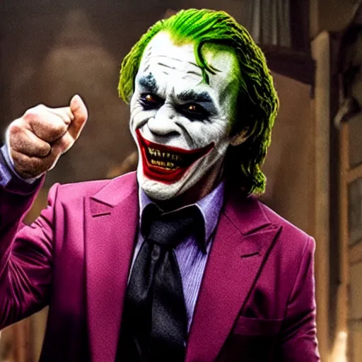 Image similar to film still of Chuck Norris as joker in the new Joker movie