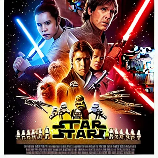 Image similar to star wars episode x movie poster