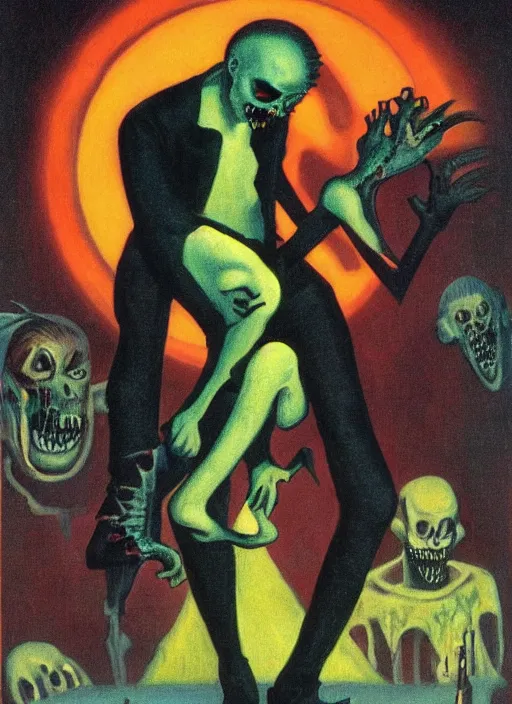 Image similar to punk zombie by rockwell kent, 1 9 2 9