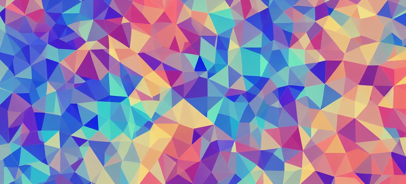 Image similar to large low poly geometric pastel colors desktop wallpaper