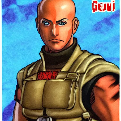 Image similar to PSX JRPG Character Portrait of GI Joe Destro