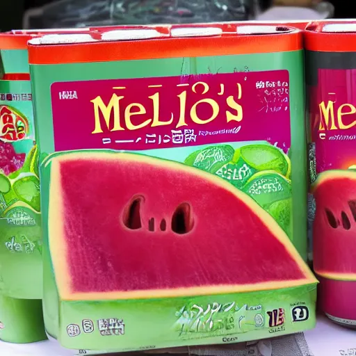 Prompt: a best soda japan called melons ruser