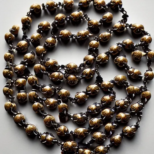 Image similar to “rosary emoji hyper realistic”