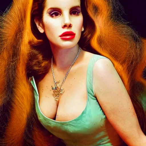 lana del rey photographed by david lachapelle, Stable Diffusion