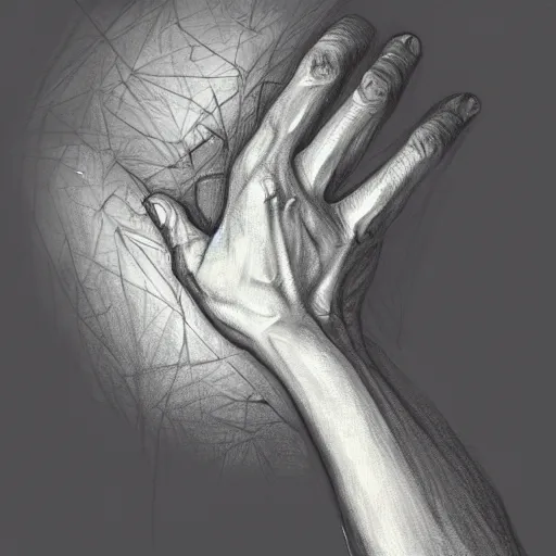 Image similar to drawing of a hand, intricate, digital painting, artstation, concept art, smooth, illustration, art by josh summana