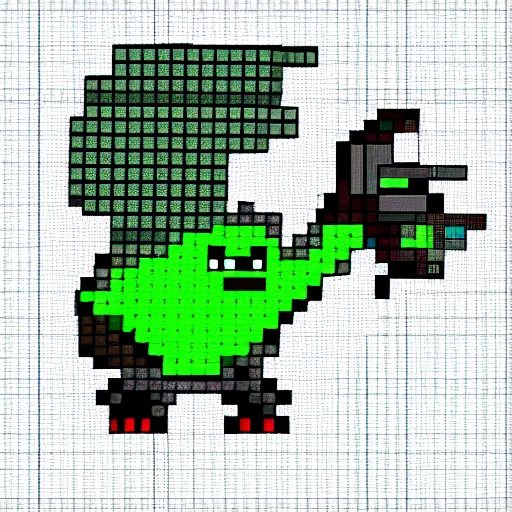Prompt: a little bird creature from a monster catching RPG game, pixel art