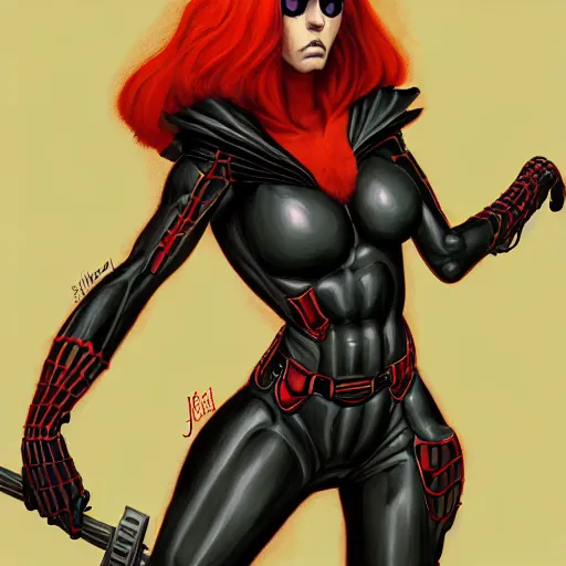 Prompt: female furry anthro fursona black widow with 8 spiderlegs on her back. The mood is weird and menacing. dungeons and dragons portrait. highly detailed, digital painting, artstation, concept art, sharp focus, illustration, art by Josh kirby and John romita jr and moebius