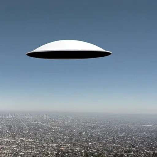 Image similar to A photo still of a ufo of Los Angeles