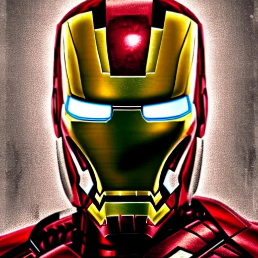 Image similar to a portrait of iron man as a scary zombie with his mask and flesh ripped highly detailed, digital photo, hdri, by christopher bretz and john carpenter, vivid colors, high contrast, 8 k resolution, intricate, photorealistic, smooth, psychedelic color scheme, concept art, award winning, cg society contest winner