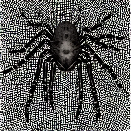 Image similar to an autostereogram of a spider