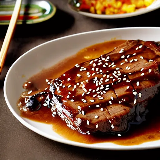 Prompt: teriyaki steak