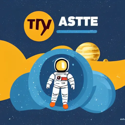 Image similar to toy astronaut profile page in the logo style by logo, realistic, colorful, positive vibes, cinematic, hd