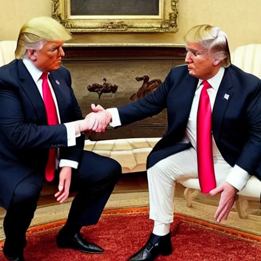 Image similar to photo of donald trump meets beethoven in rome